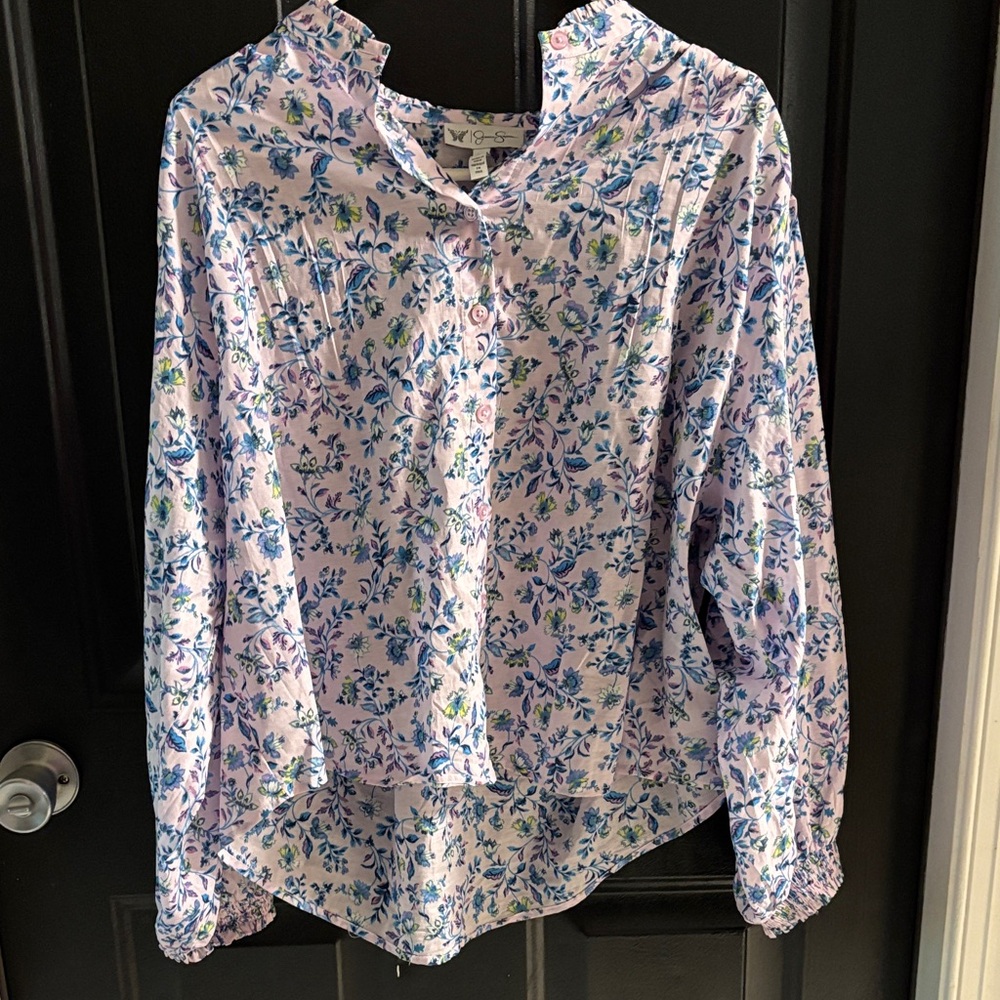 Jessica Simpson Floral Blouse -  size medium